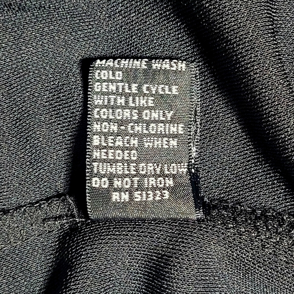 VTG JoSEPHINE CHAUS Black V-neck Long Sleeve Silky Cardigan (XL) - Picture 8 of 10